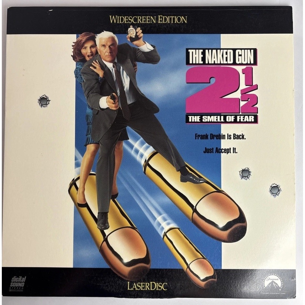 The Naked Gun 2 1/2 The Smell‎ of Fear on A Widescreen LaserDisc LD Complete